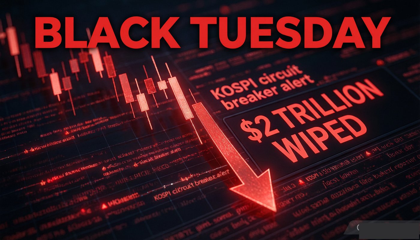 Korea’s AI Trade Breaks: KOSPI Halts Twice as Chip Giants Tumble