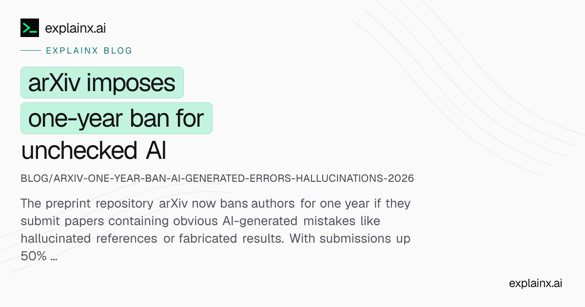ArXiv to Suspend Authors for Unchecked AI Content
