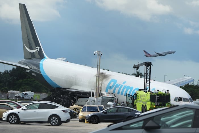 Amazon Cargo Plane Overruns a Miami Runway, Killing Five