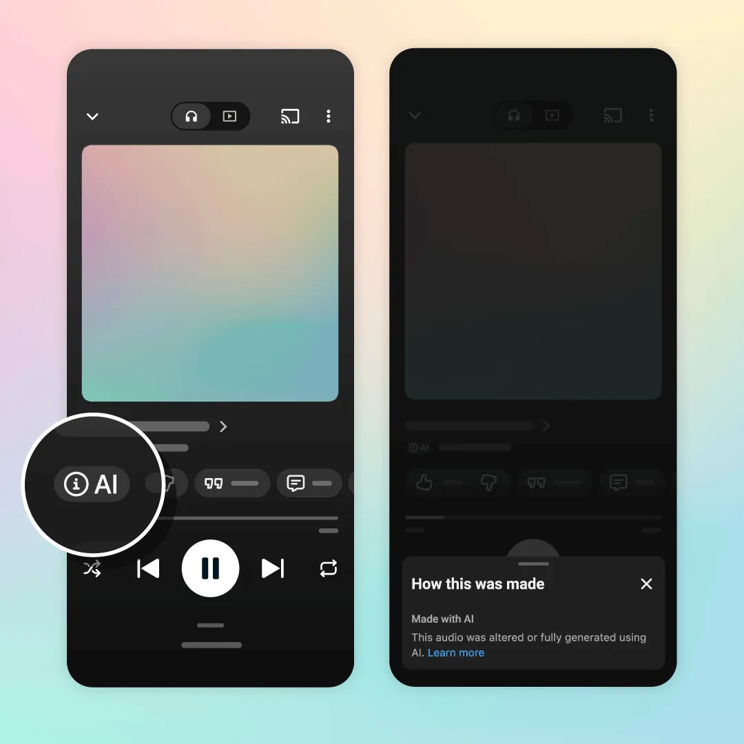 YouTube Labels AI Music as Deezer Lets Listeners Filter It